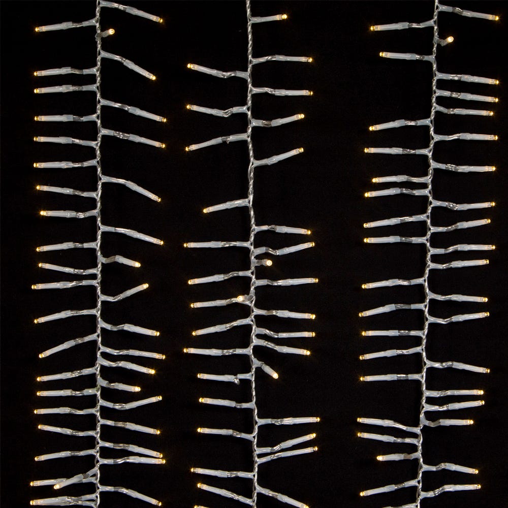 Kurt Adler 1000-Light 32.8-Foot Warm White LED Cluster Garland